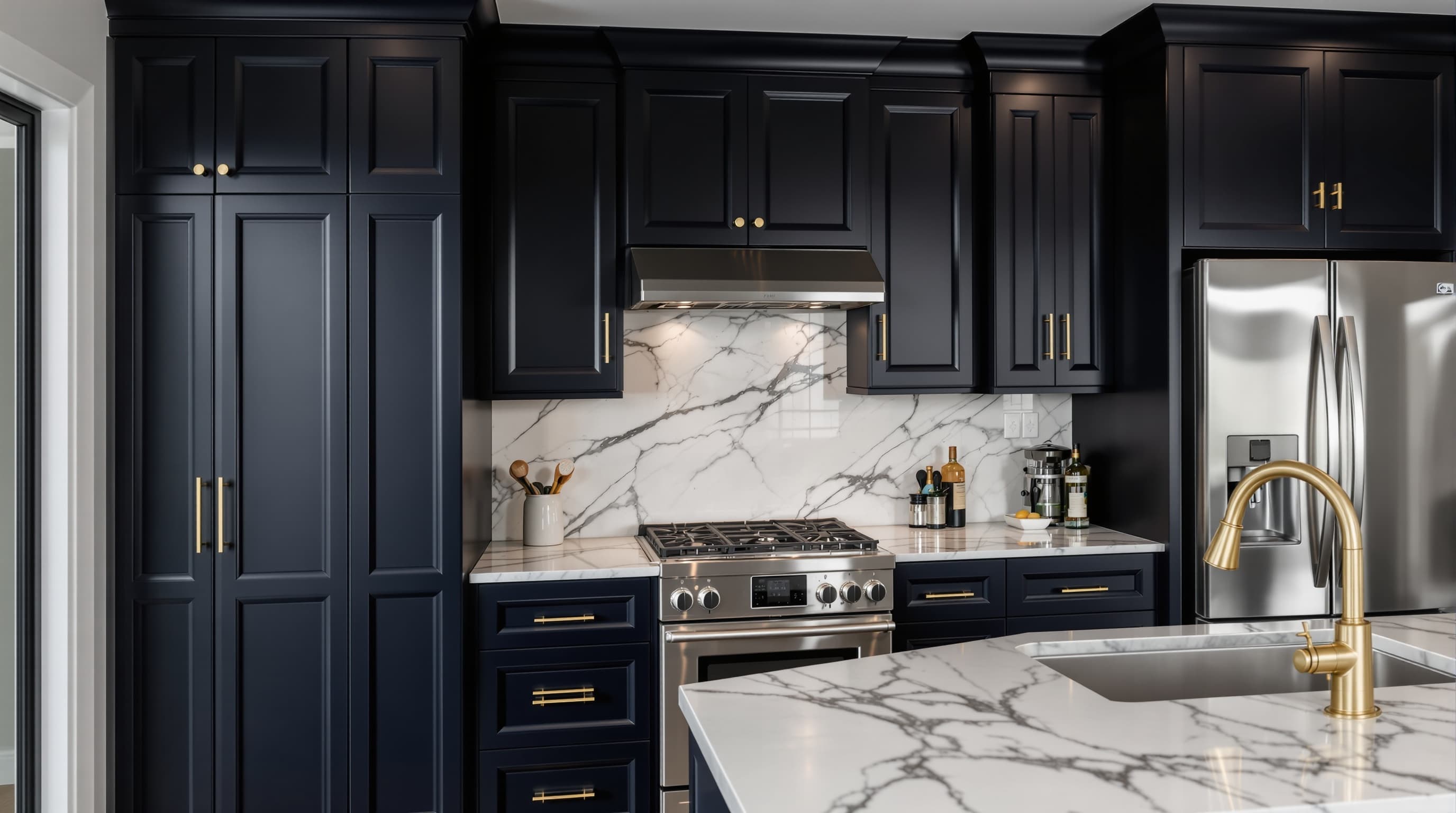 Modern dark kitchen